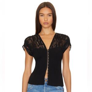 Free People x Revolve Rumor Has It Top in Black